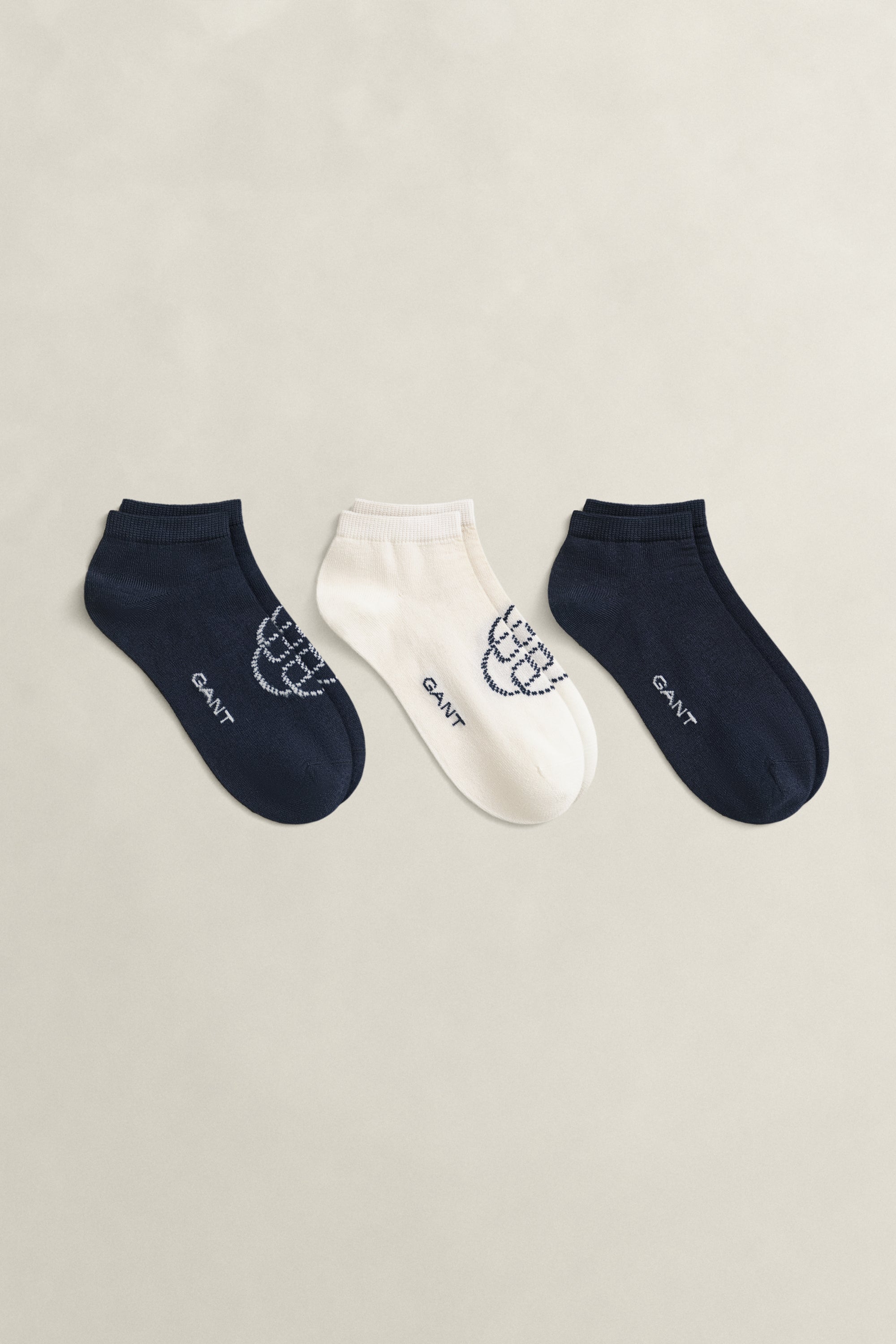 GANT Monogram Socks 0268 3-Pack in Evening Blue