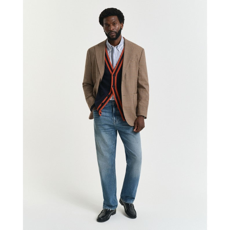 GANT G-Badge Cardigan Evening Blue