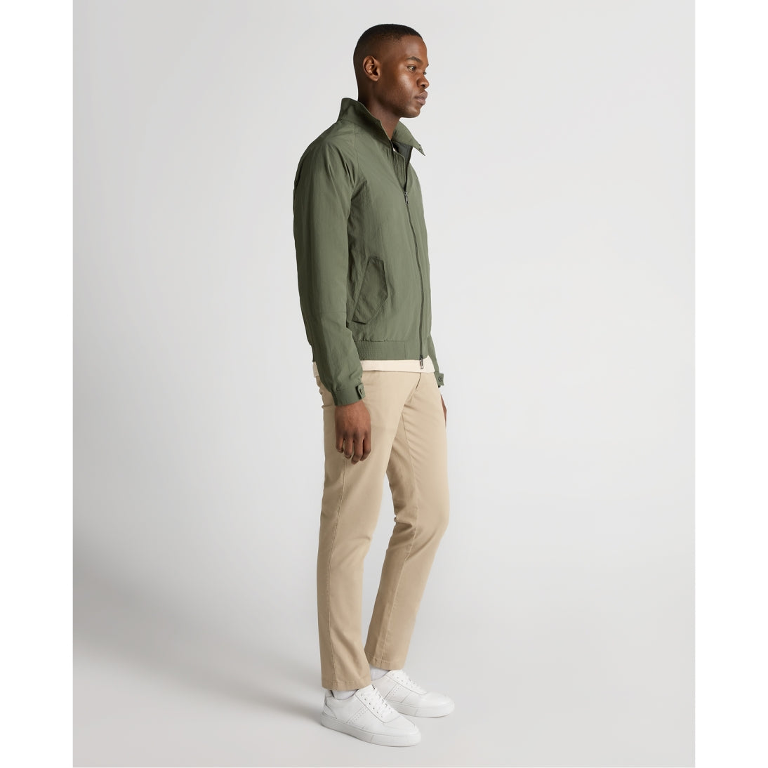 Remus Uomo Gabe Regular Fit Showerproof Harrington Jacket 80760 Green