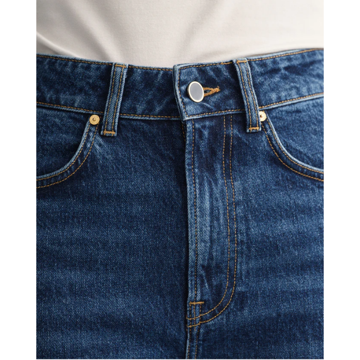 GANT High Waist Denim Flared Jeans