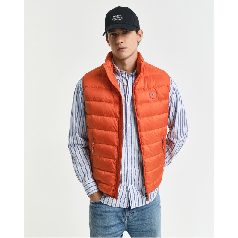 GANT Light Down Vest, Deep Orange