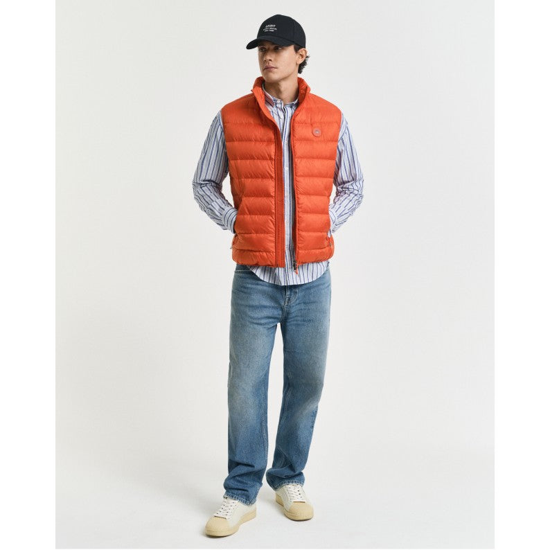 GANT Light Down Vest, Deep Orange