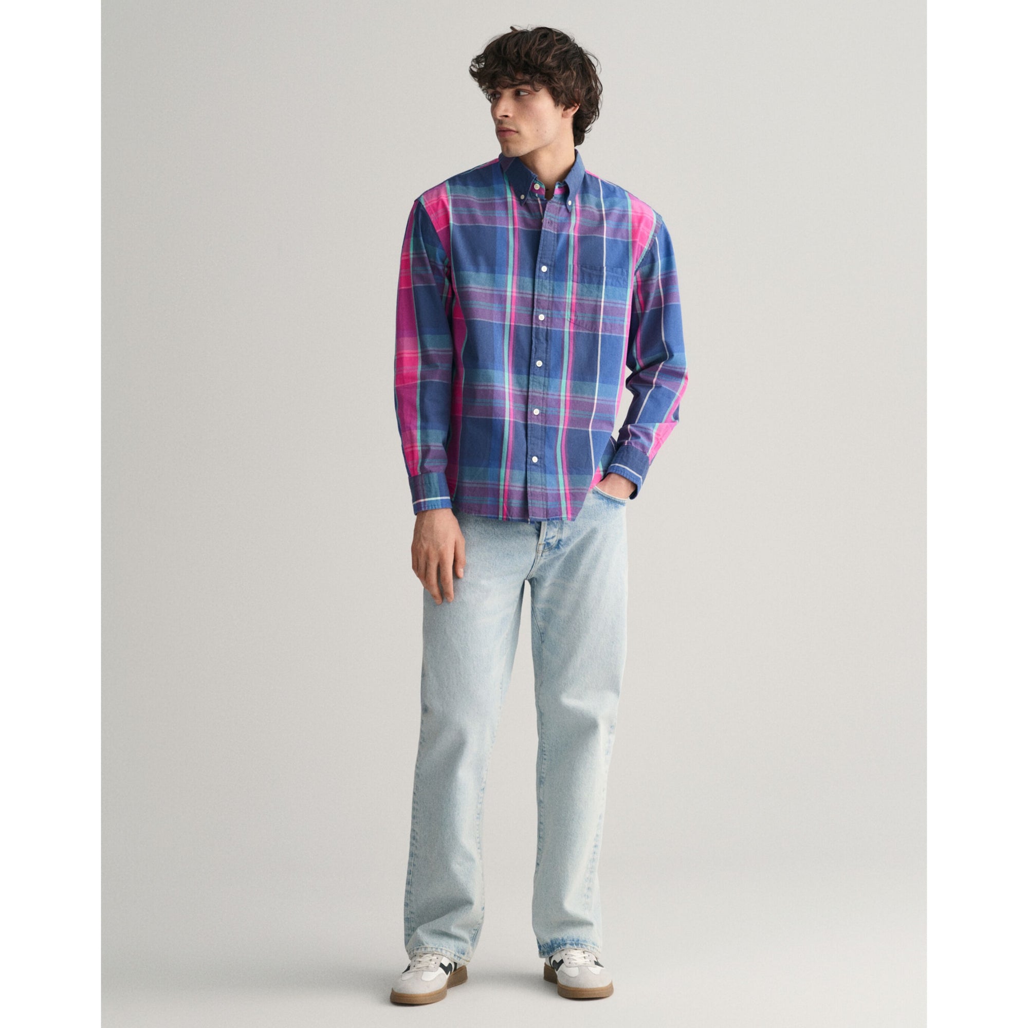 GANT Relaxed Fit Checked Archive Poplin Shirt 3240145
