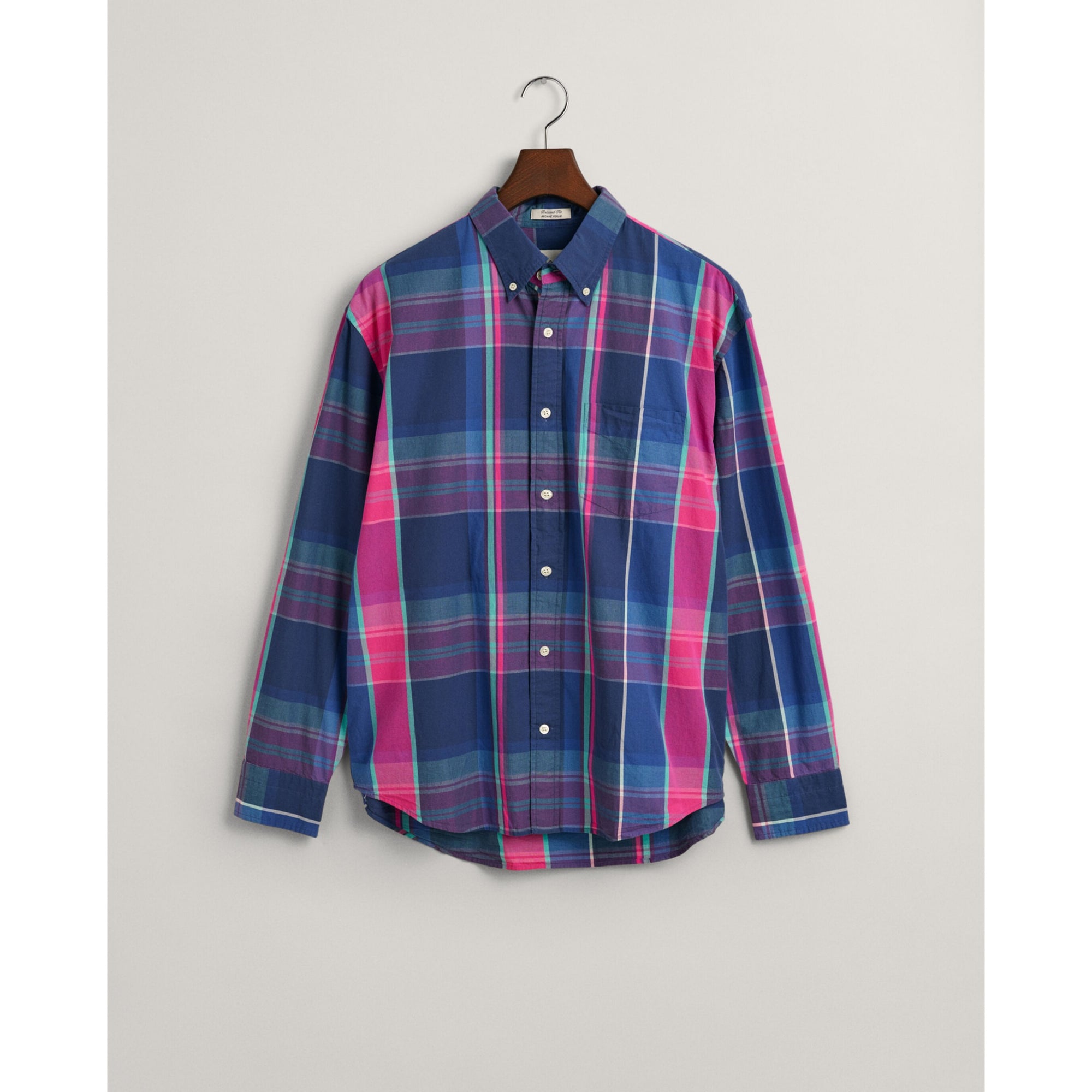 GANT Relaxed Fit Checked Archive Poplin Shirt 3240145