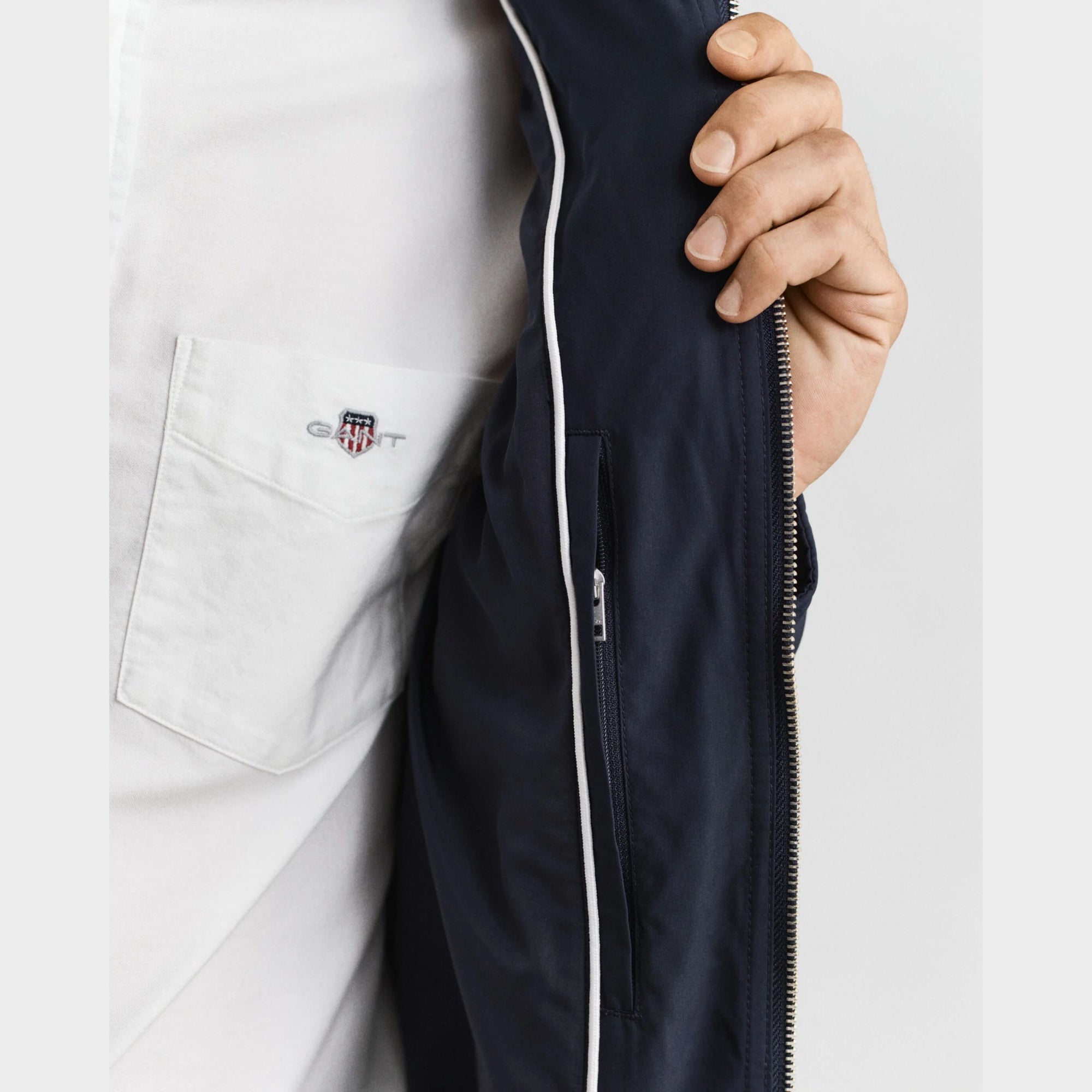 Gant Windcheater Smart Casual Jacket inside zip security pocket