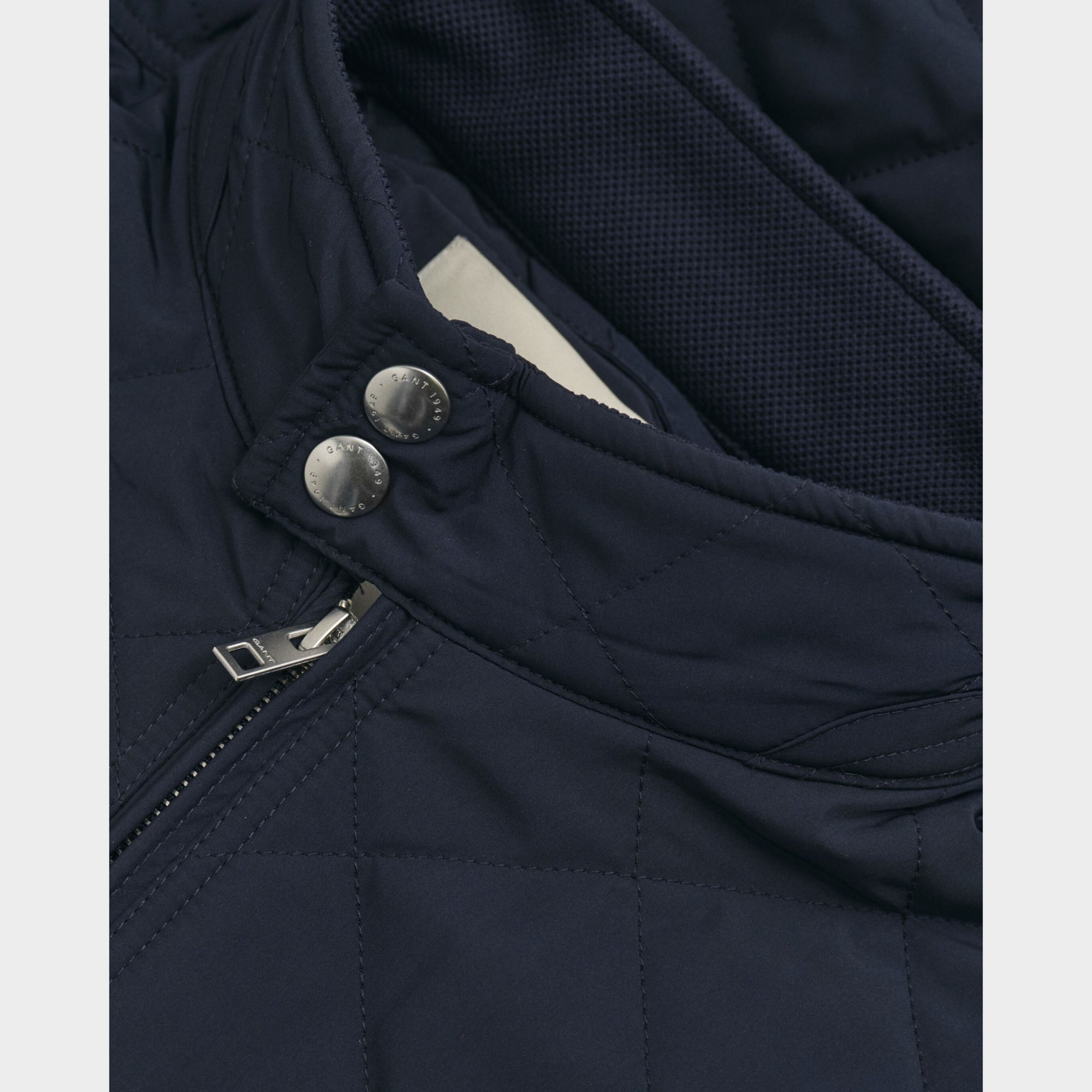 Gant Windcheater Smart Casual Jacket close up double studded collar