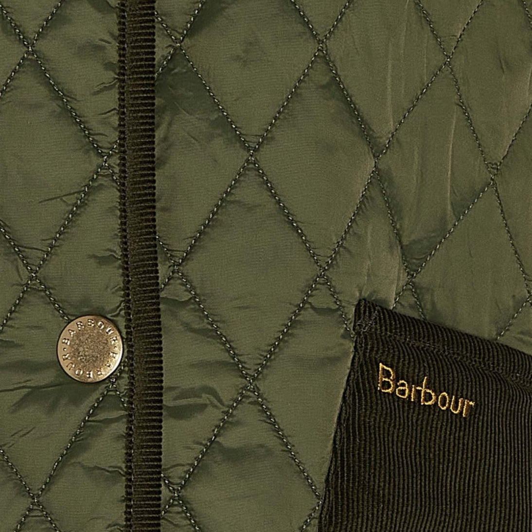 Barbour Healy Patchwork Quilted Liner Olive/Ancient LLI0017OL53