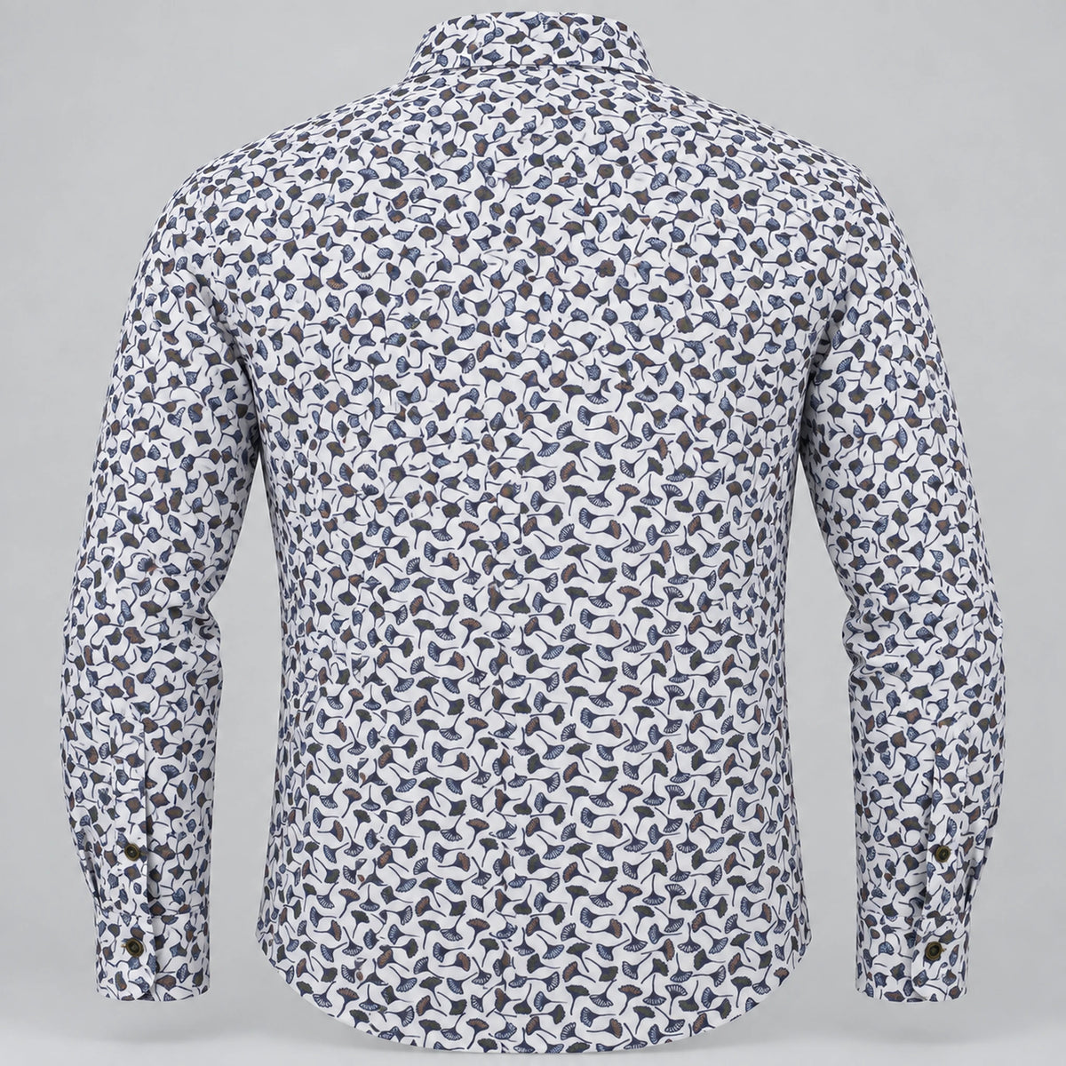 Giordano Dino Floral Print Shirt in Green 627031