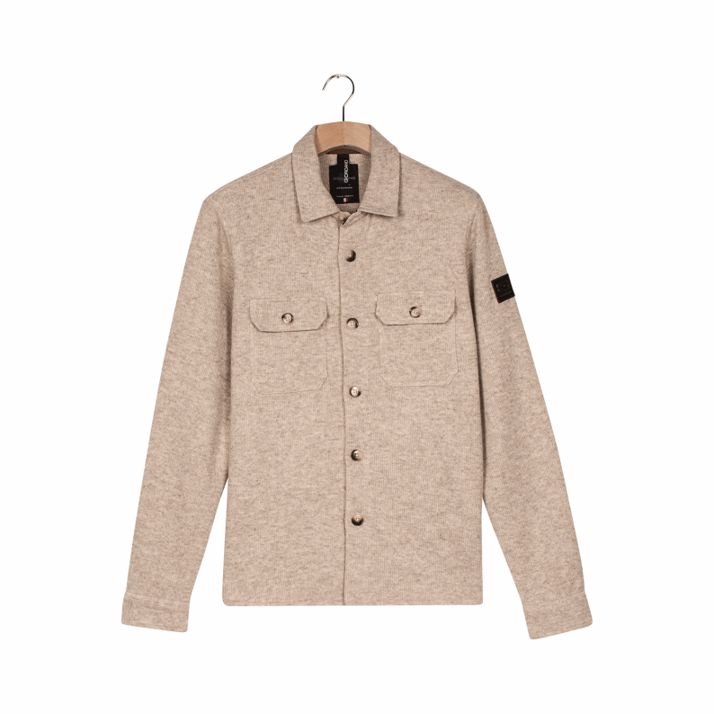 Giordano Taranto Classic Wool Overshirt Beige 527515