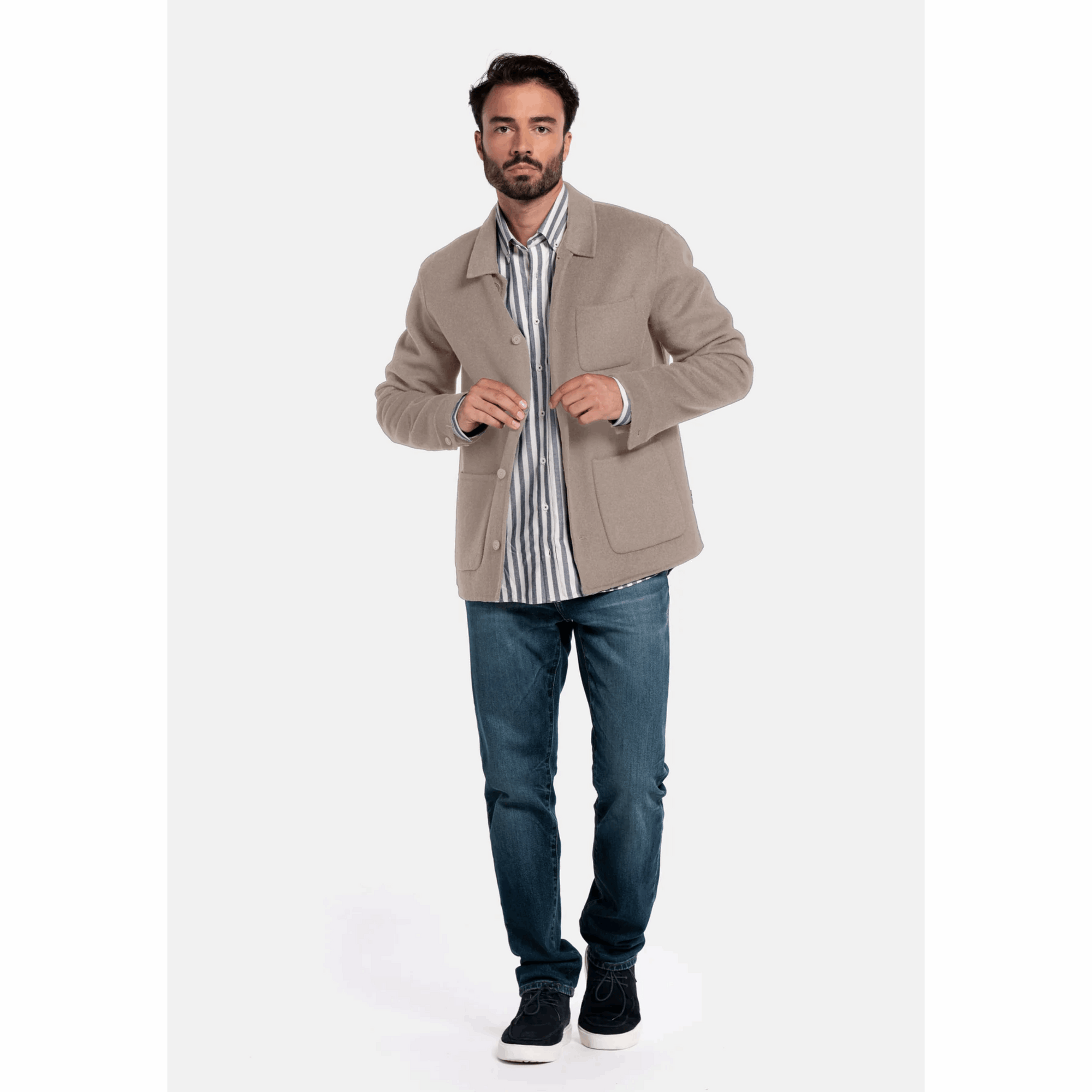 Giordano Mano Overshirt Shacket - Brown