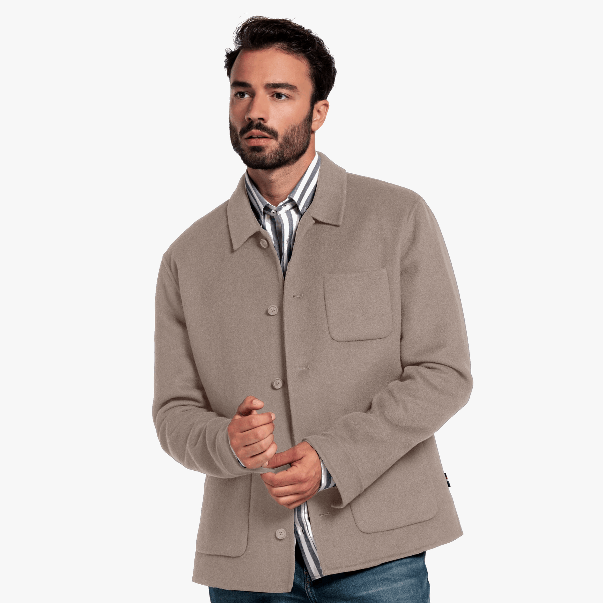 Giordano Mano Overshirt Shacket - Brown