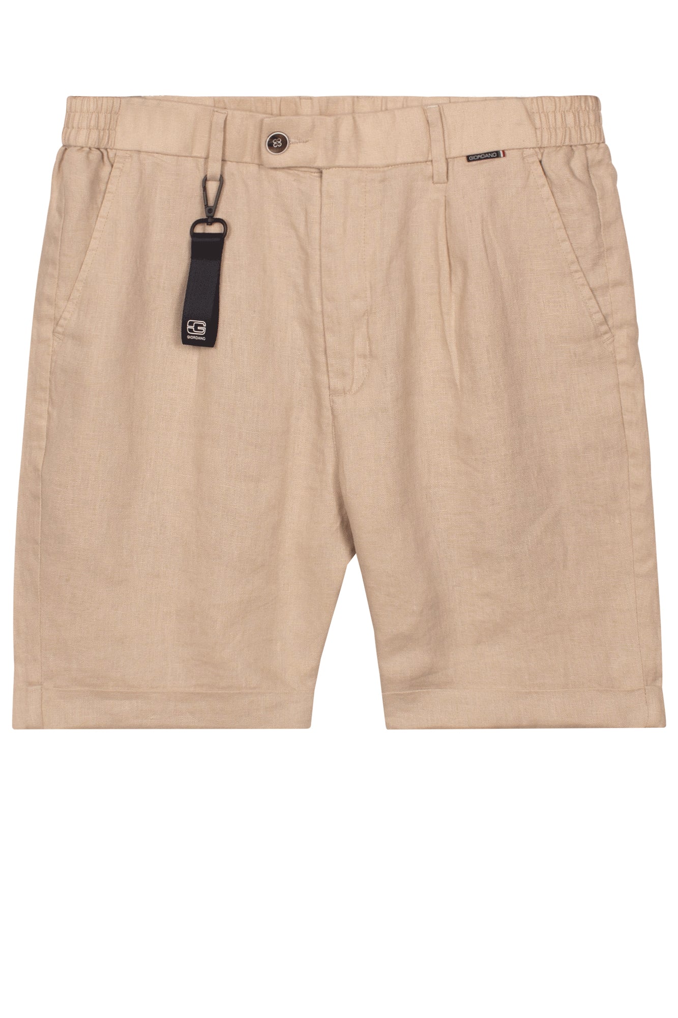 Giordano Tivoli short Soft Washed European Linen in Beige 611102