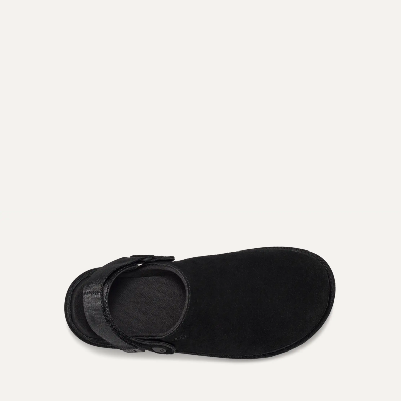 Black sandal on a white background