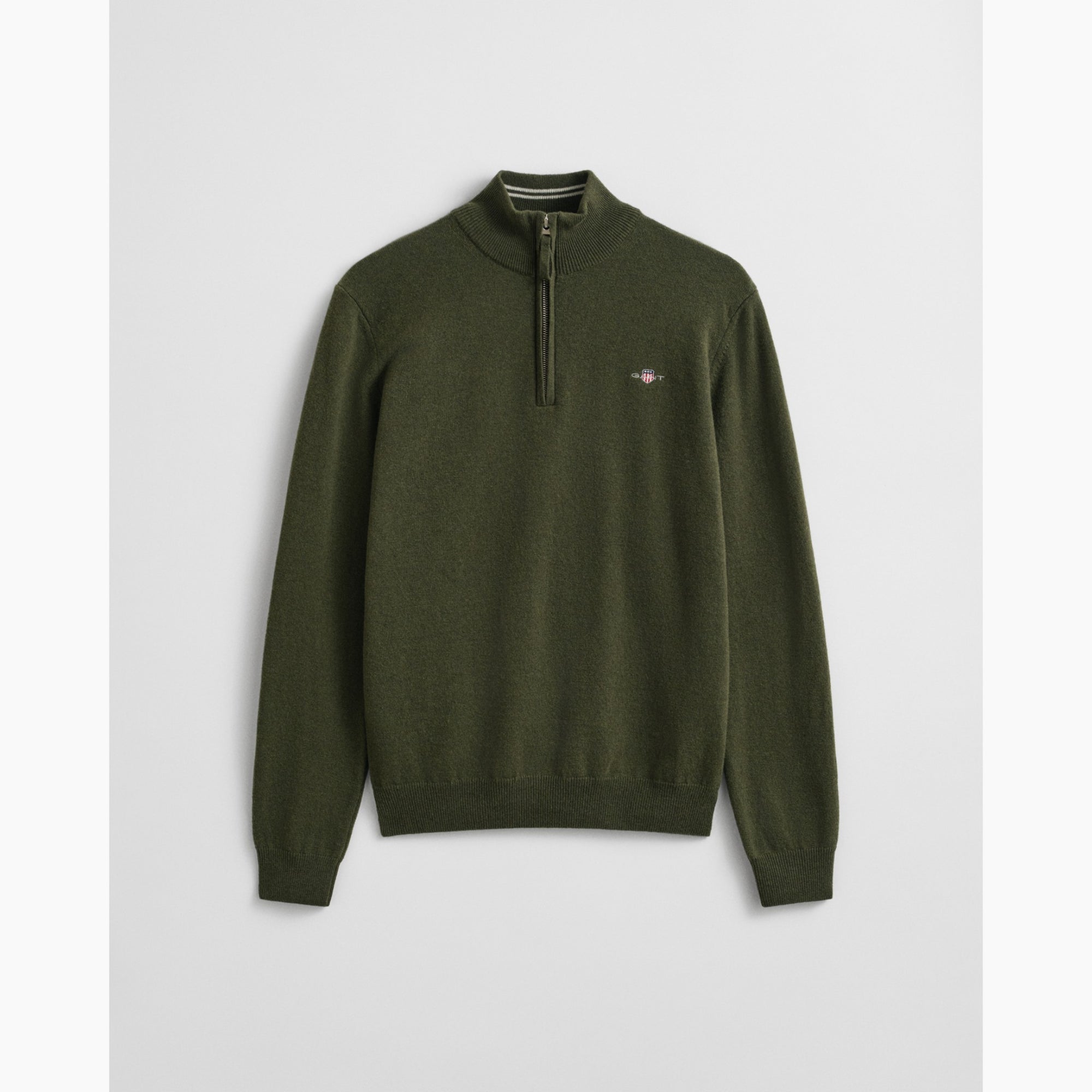 Green sweater with a small GANT logo