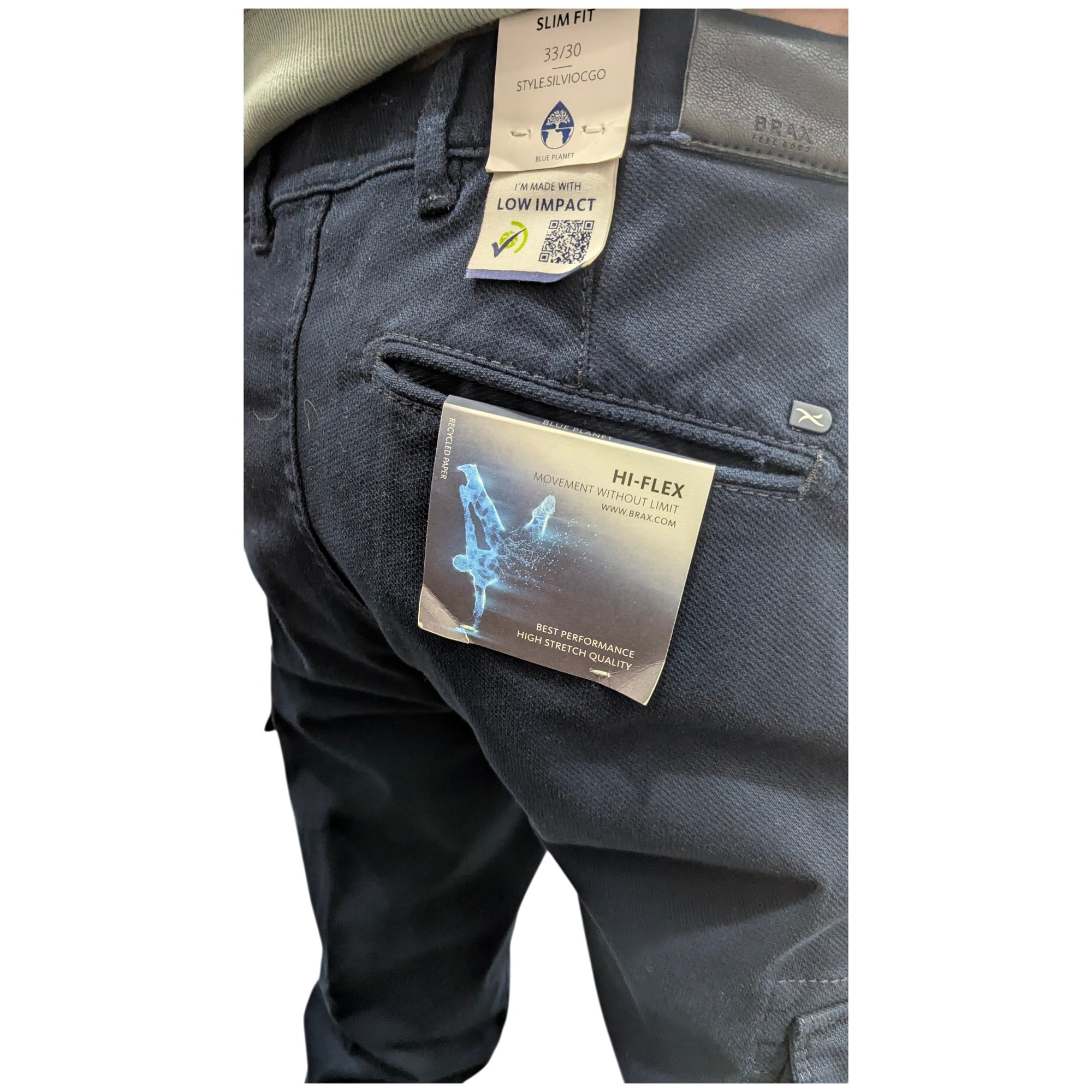 Brax Cargo Combat Trousers 85-1204 Silvio CGO Navy