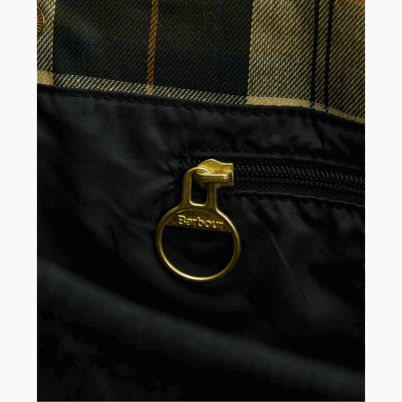 Barbour Healy Quilted Tote Bag in Black/Ancient &amp; Merlot