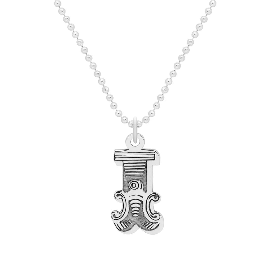 Carter Gore Small Letter Necklace Sterling Silver A-Z
