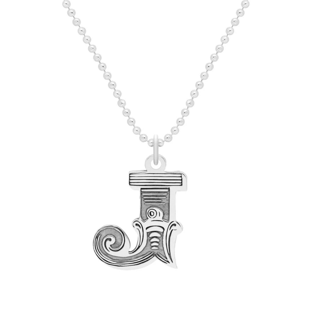 Carter Gore Small Letter Necklace Sterling Silver A-Z