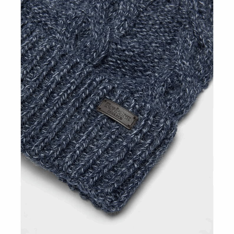 Barbour Jesmond Beanie and Scarf Gift Set – Mid Grey &amp; Navy