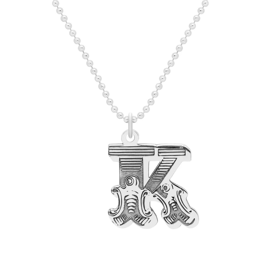 Carter Gore Small Letter Necklace Sterling Silver A-Z