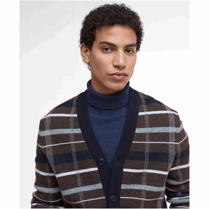 Barbour Kane Knitted Cardigan – Dark Oak