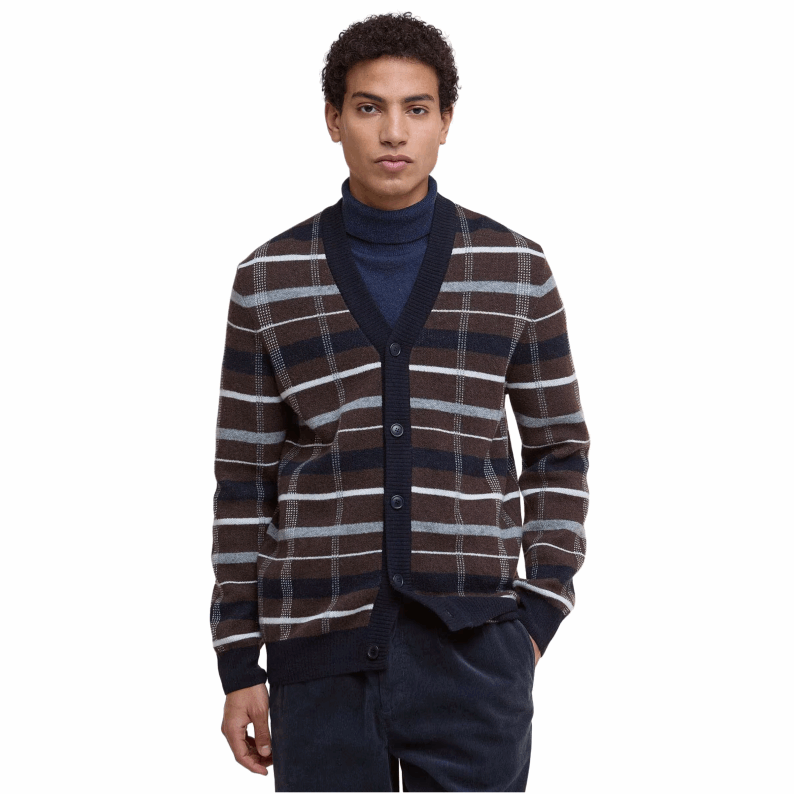Barbour Kane Knitted Cardigan – Dark Oak