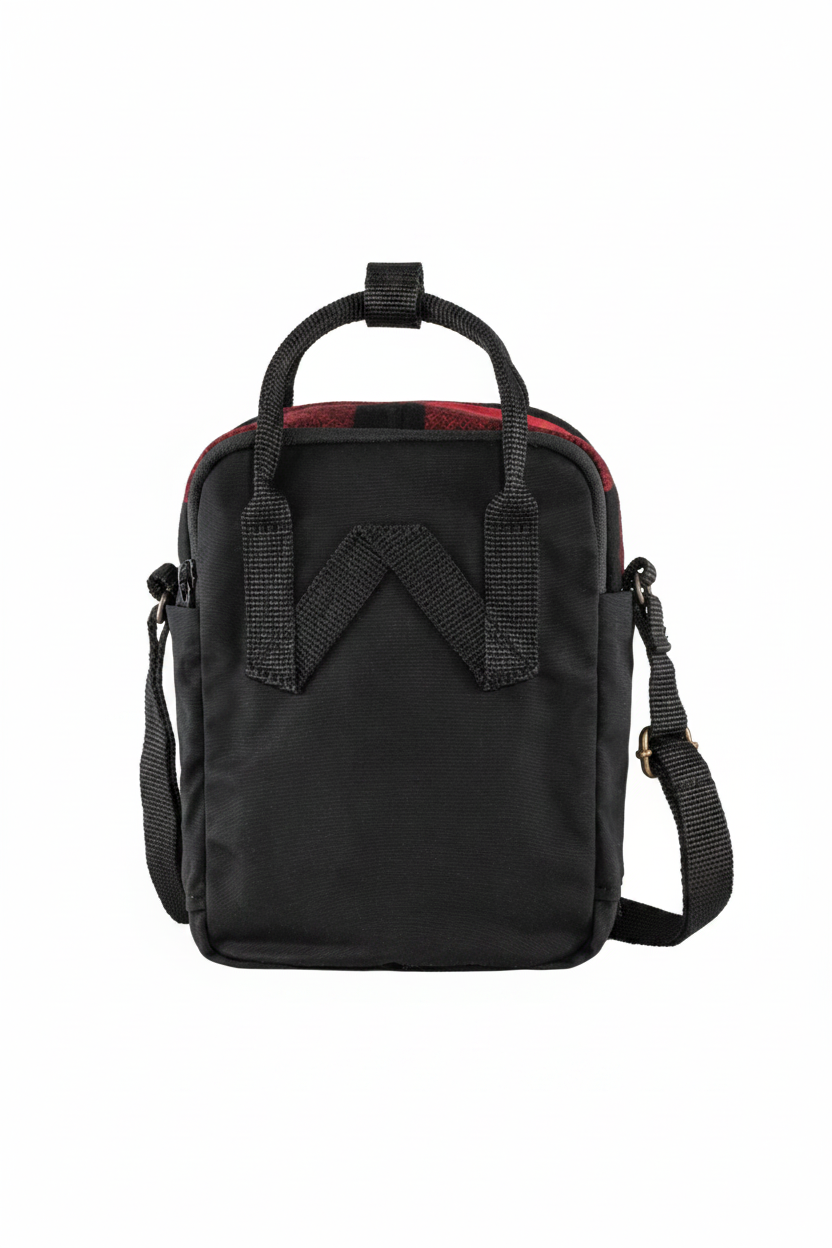 Fjällräven Kånken Re-Wool Sling – Red-Black