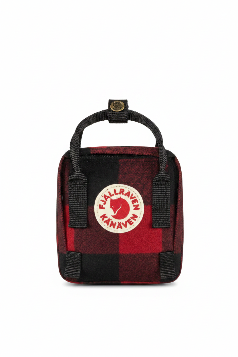 Fjällräven Kånken Re-Wool Sling – Red-Black