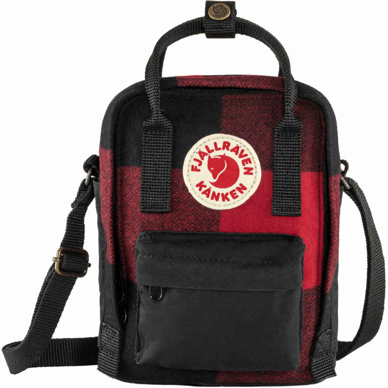 Fjällräven Kånken Re-Wool Sling – Red-Black
