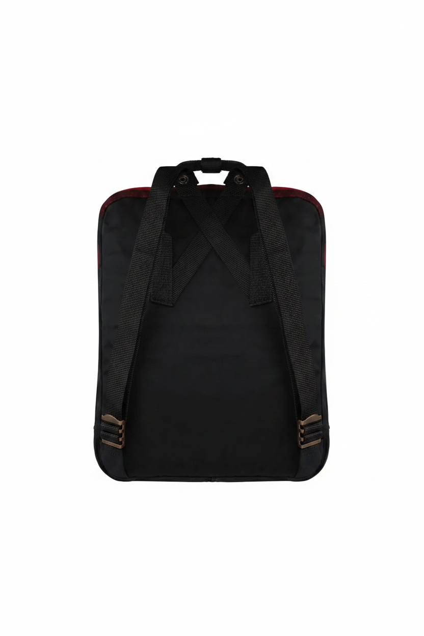 Fjällräven Kånken Re-Wool Backpack – Red-Black