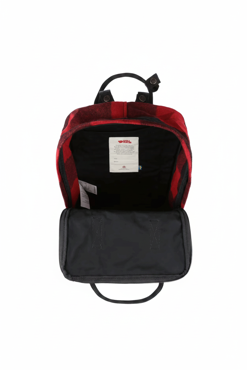 Fjällräven Kånken Re-Wool Backpack – Red-Black
