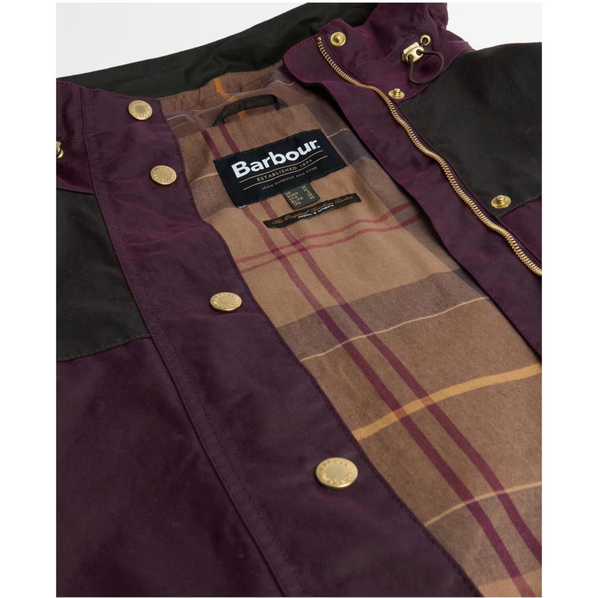 Barbour Keeley Women’s Wax Jacket Merlot LWX1484RE71