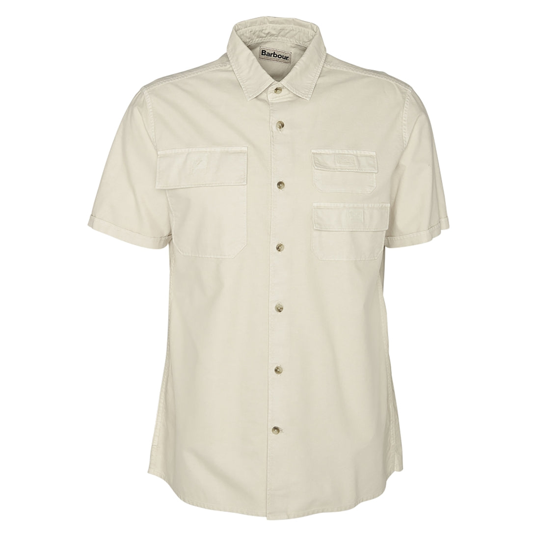 Barbour Catterick Regular Short Sleeve Oxford Shirt MSH5482GY59 Rainy Day