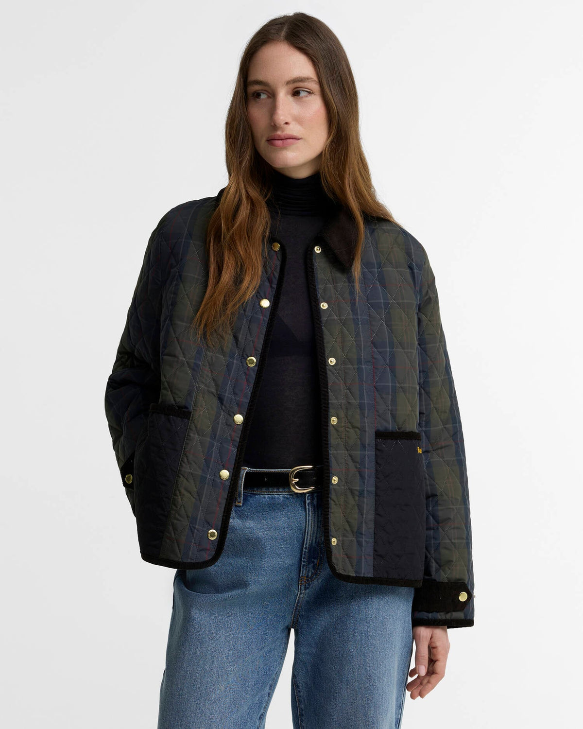 Barbour Ainsdale Quilted Jacket in Shadow Classic LQU1932TN11