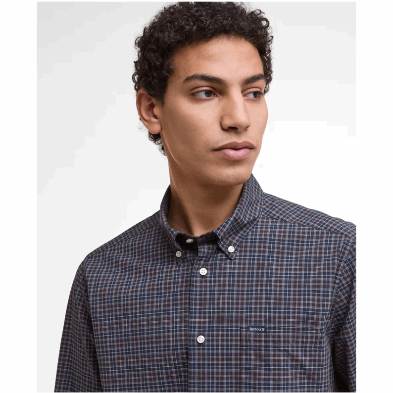 Barbour Lomond Tailored Long-Sleeved Shirt – Midnight Oak Tartan