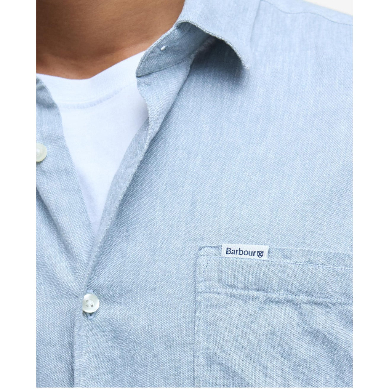 Barbour Nelson Regular Short-Sleeved Shirt MSH5093BU23 Lead