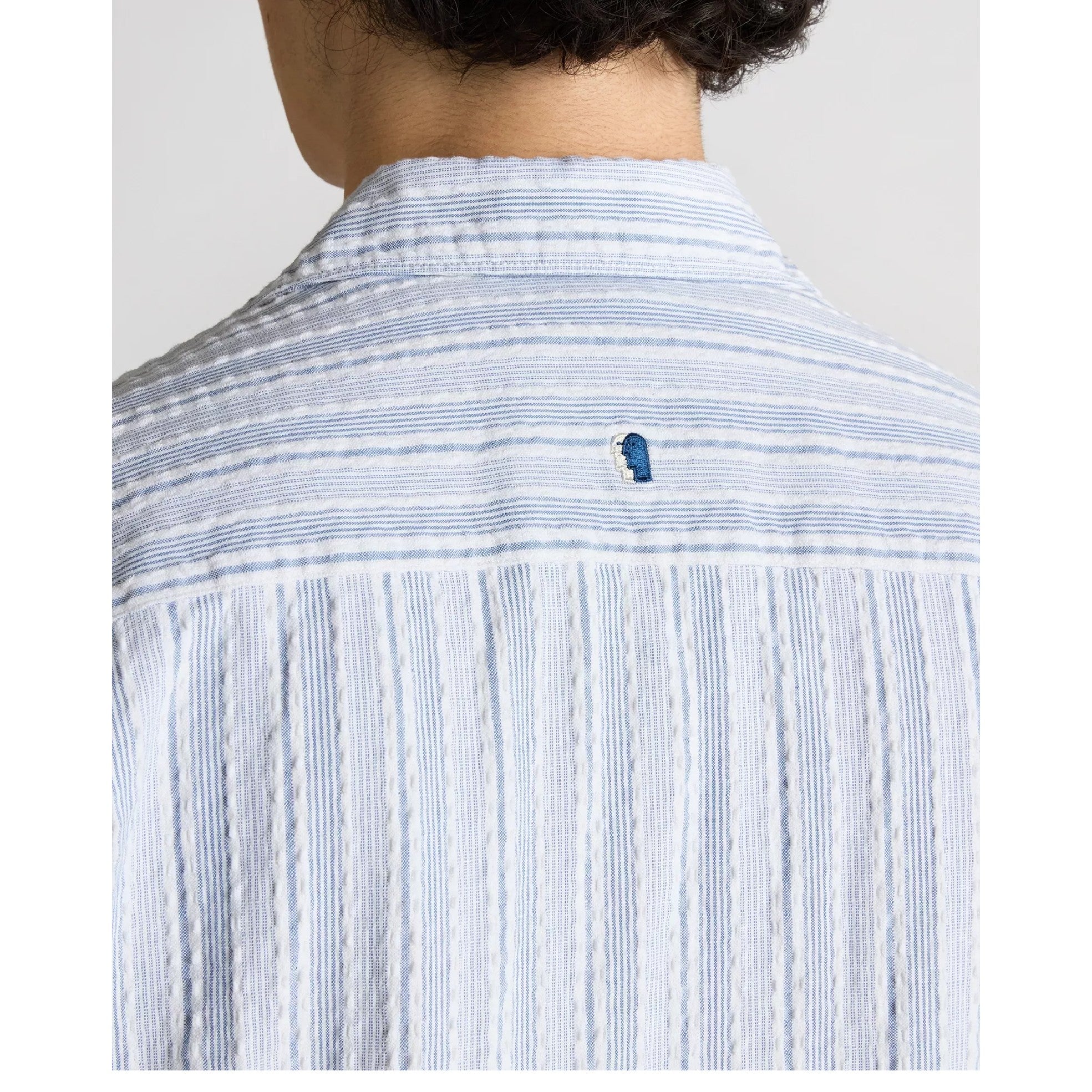 Remus Uomo Sky Blue Tapered Short Sleeve Casual Shirt 13946 Light Blue