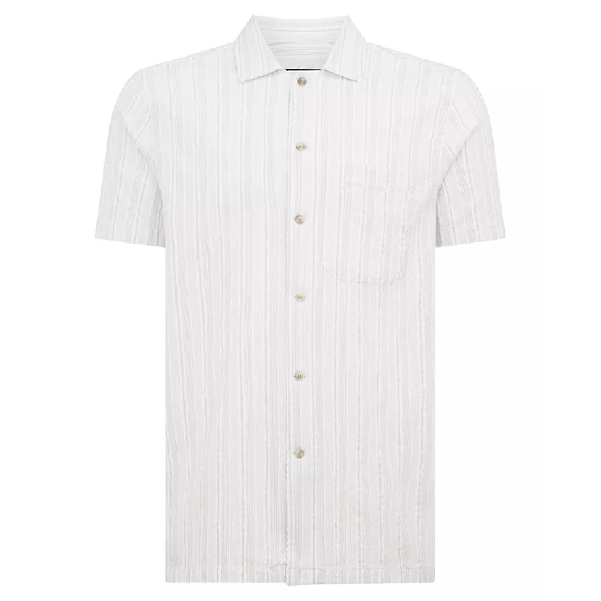 Remus Uomo Sky Blue Tapered Short Sleeve Casual Shirt 13946 Light Green