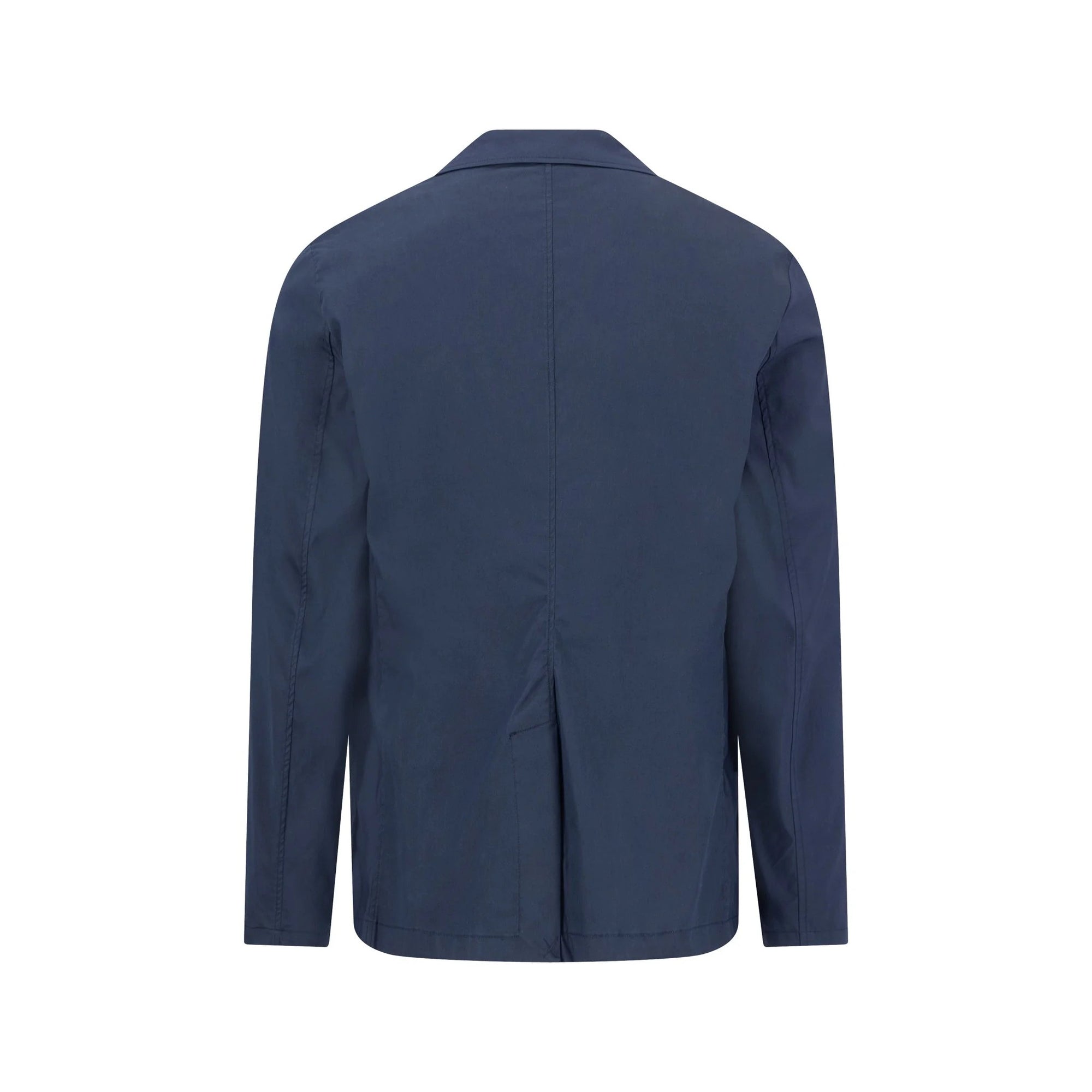 Navy blue jacket on a white background