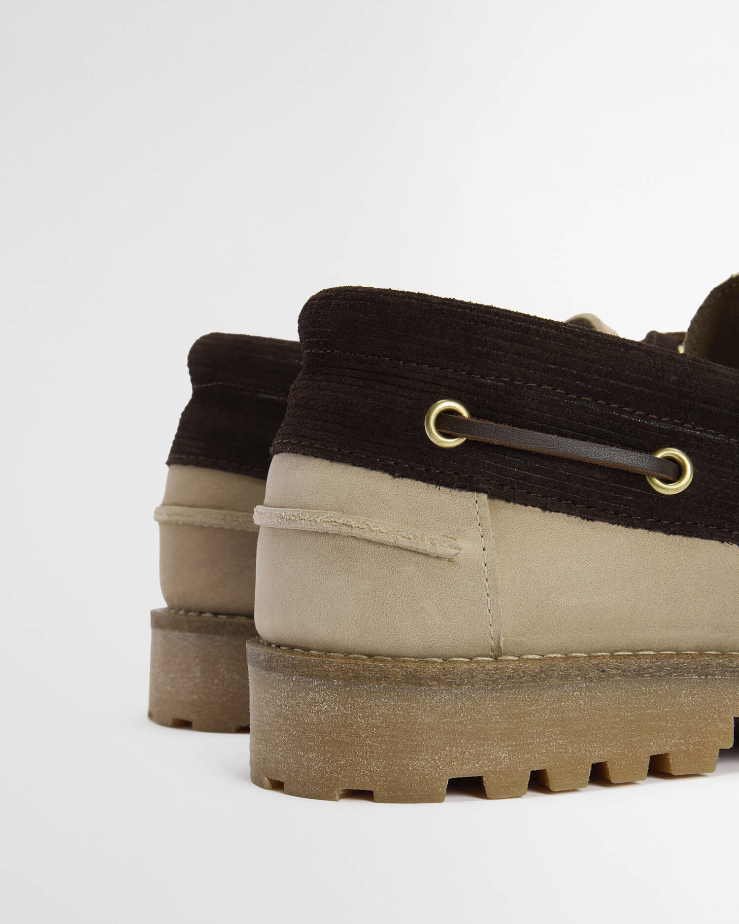 Barbour Re-Engineered Deck Boat Shoes in Sand/Brown MFO0795BE34