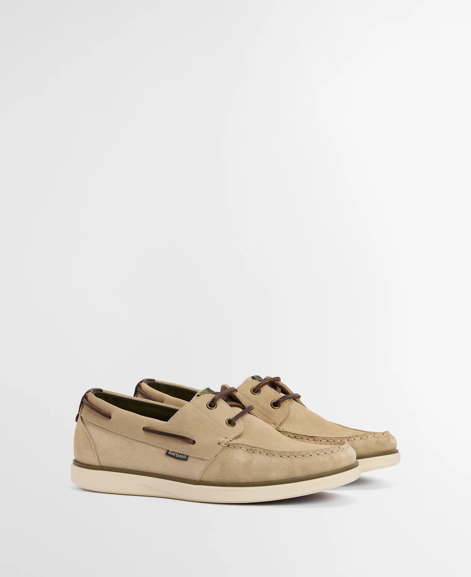 Barbour Rothley Boat Shoe in Taupe MFO0835BE319