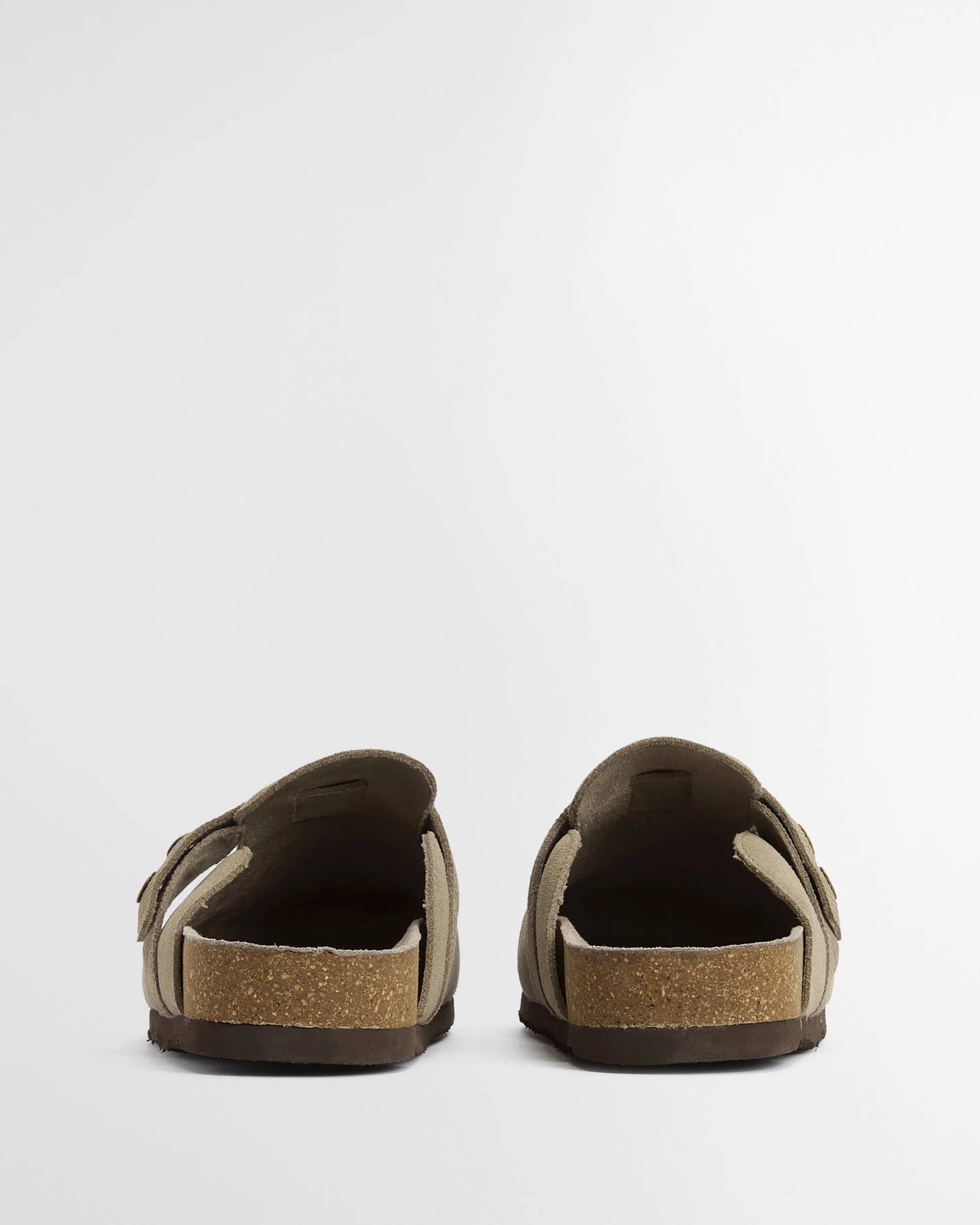 Barbour Bowman Suede Mules in Taupe MFO0840BE1411