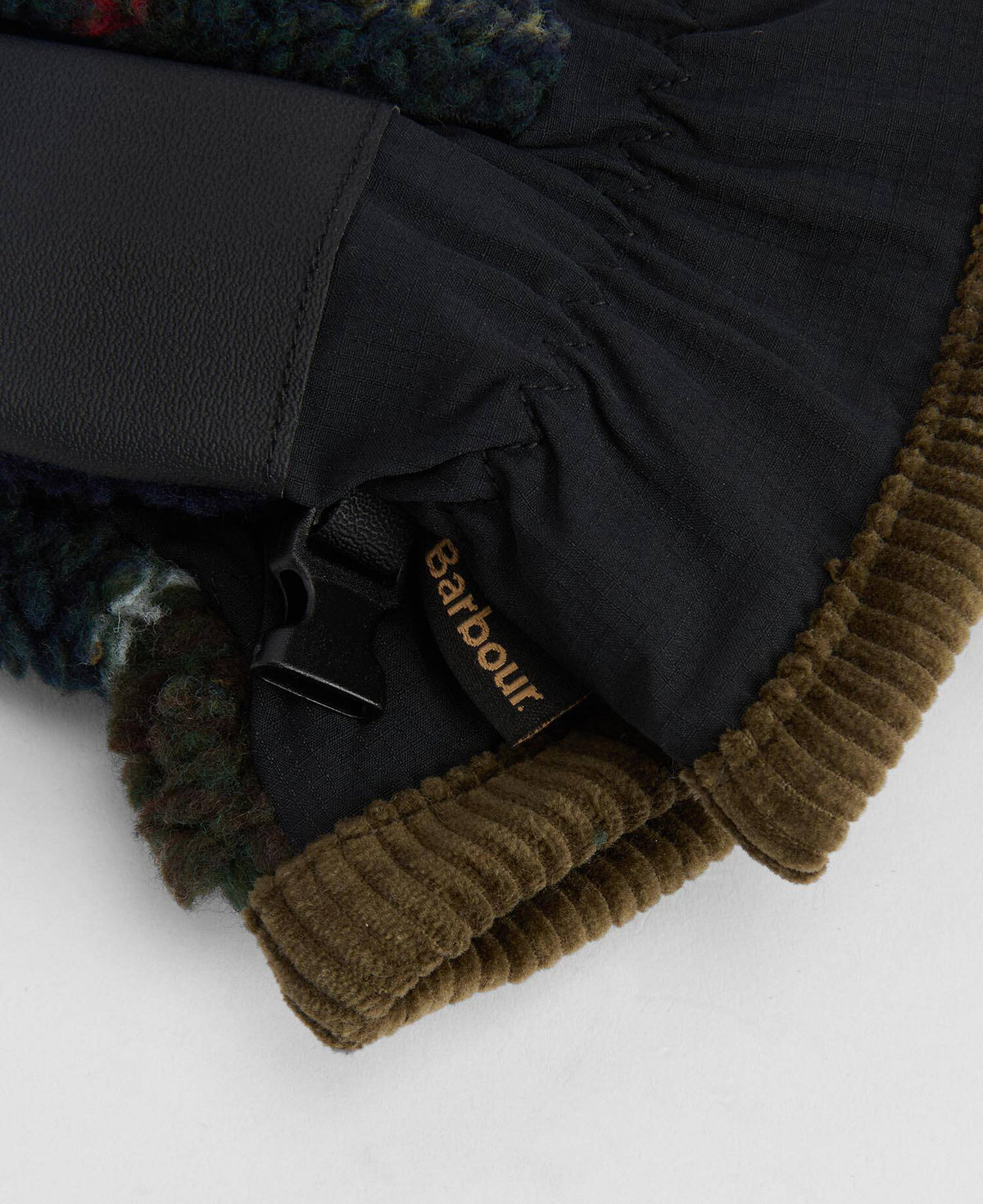 Barbour Field Tartan Fleece Gloves in Classic Tartan