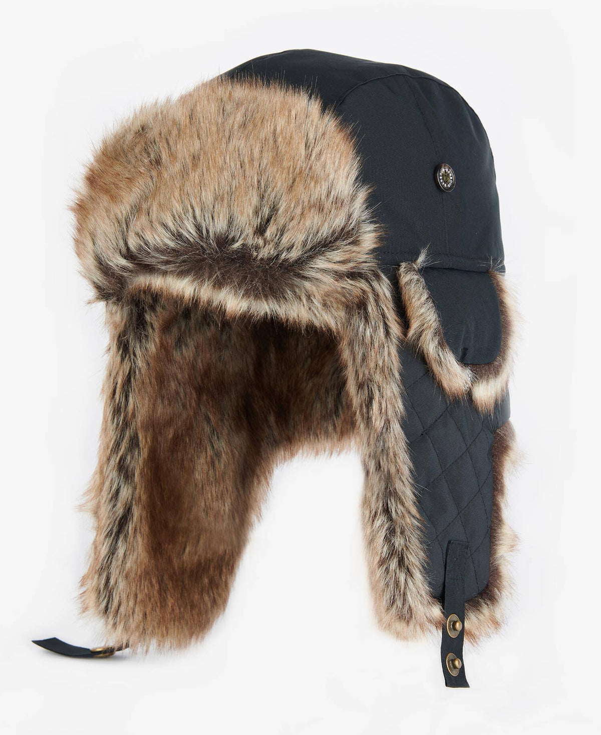Barbour Cleadon Trapper Hat in Classic Black