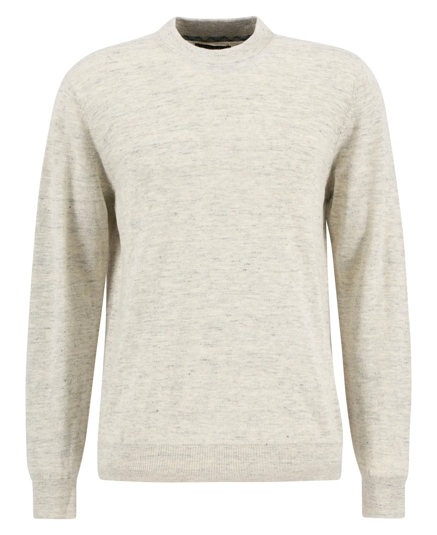 Barbour Flaxby Linen Blend Crew Neck Sweater in Neutral MKN1712BE13