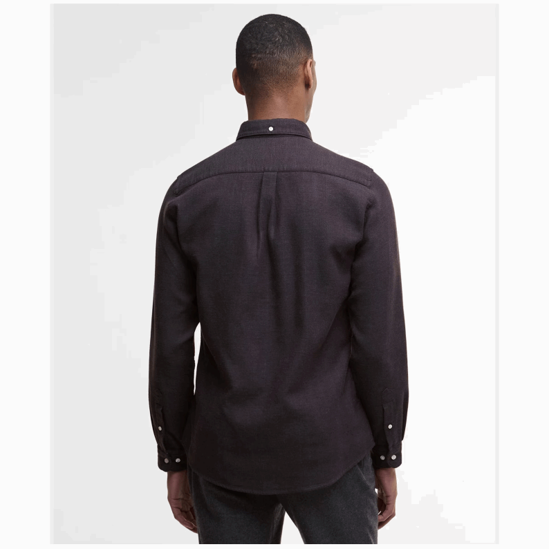 Barbour Buckley Tailored Herringbone Shirt – Dark Oak