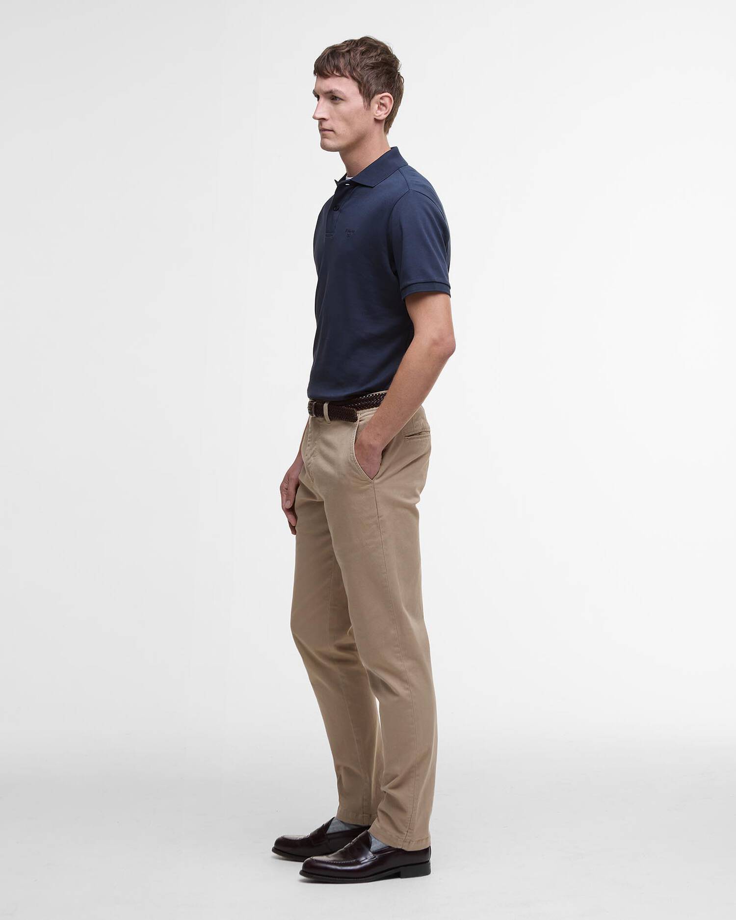 Barbour Hylton Interlock Polo Shirt MML1445 in Navy
