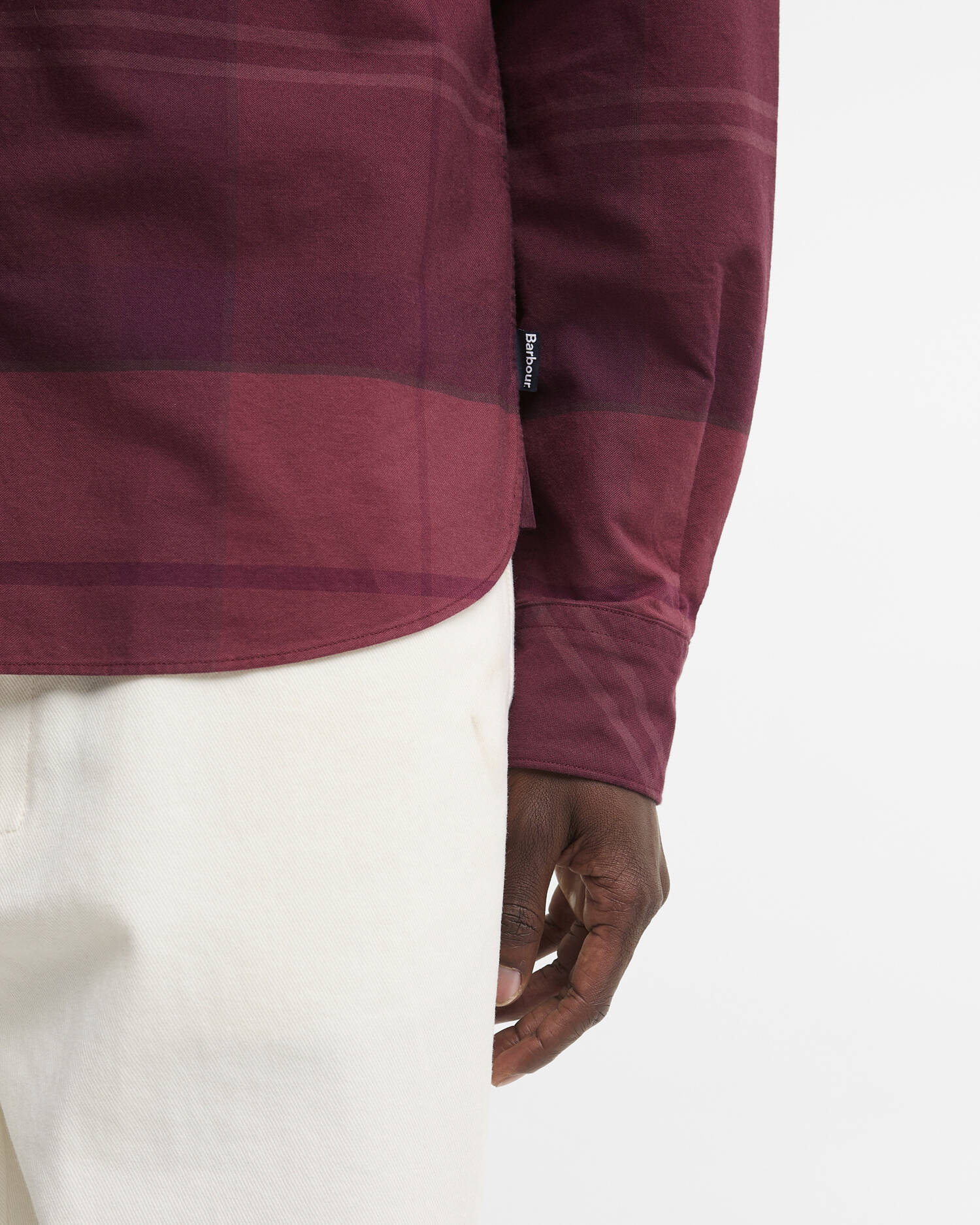 Barbour Mineral Tartan Dunoon Authentic-Fit Shirt in Crimson Heather