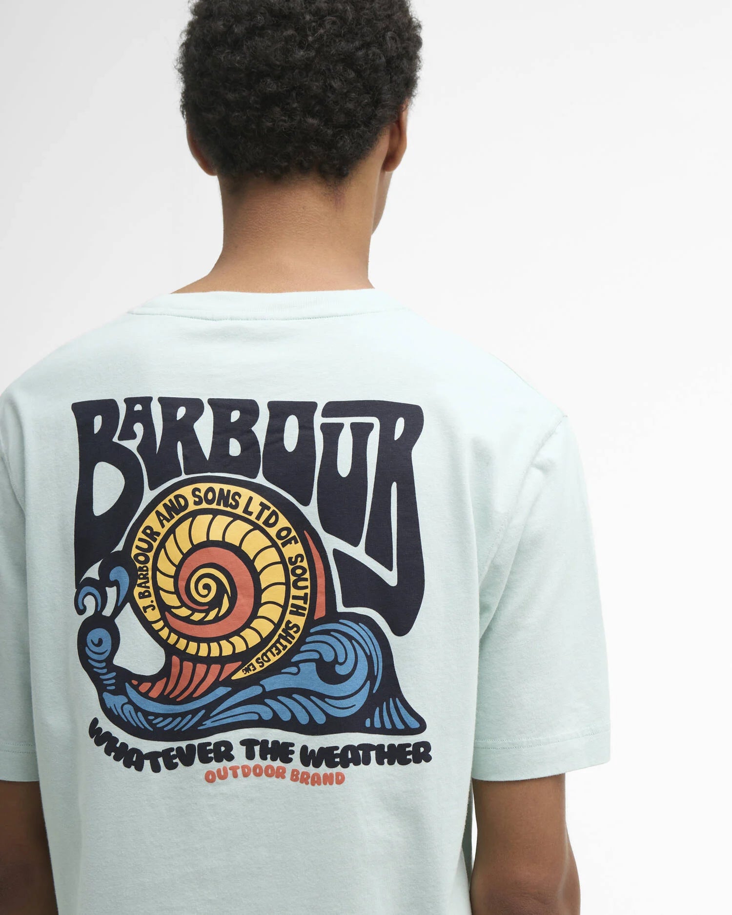 Barbour Frome Relaxed Graphic T-Shirt In Mint MTS1571