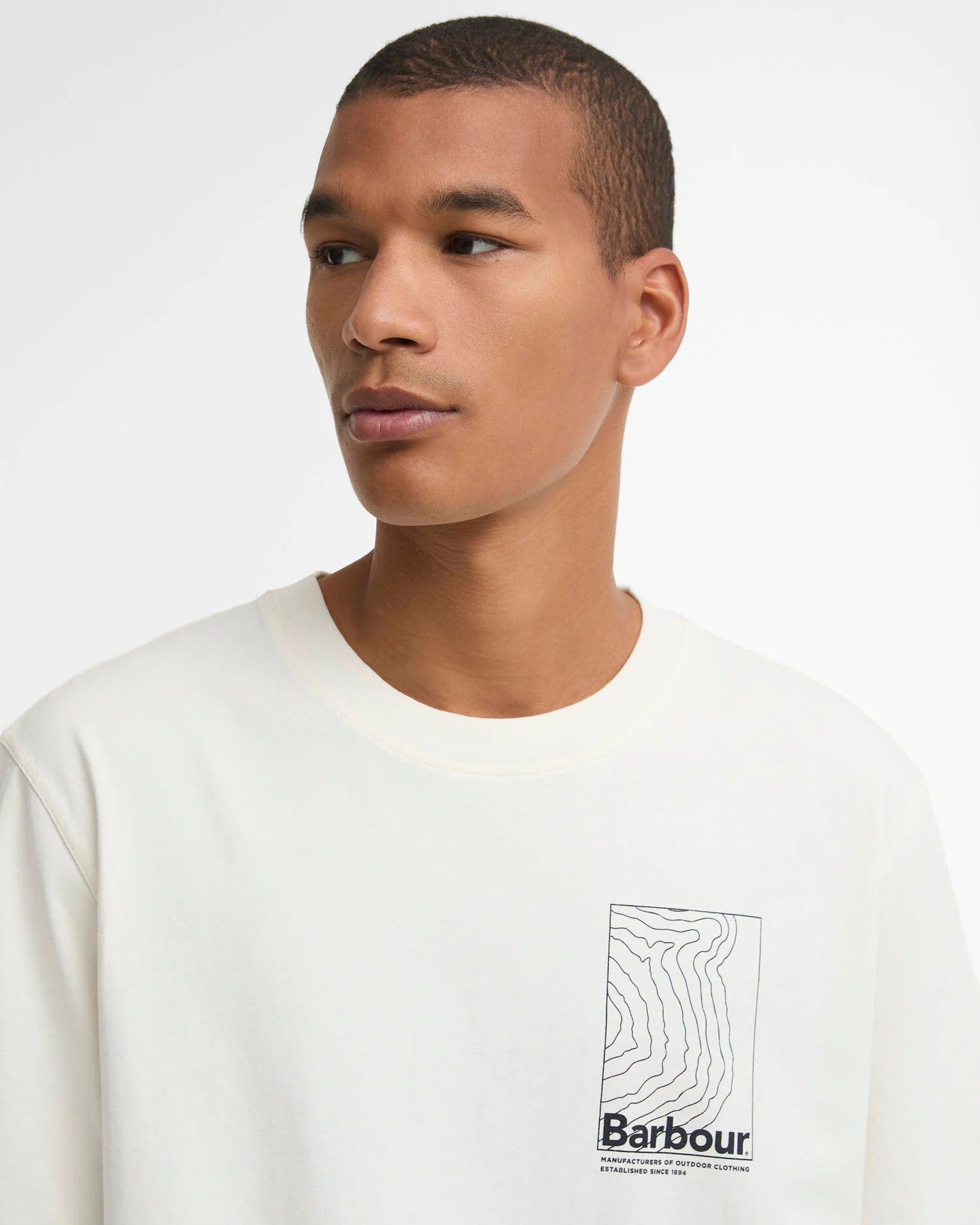 Barbour Woodbine T-shirt in Whisper White